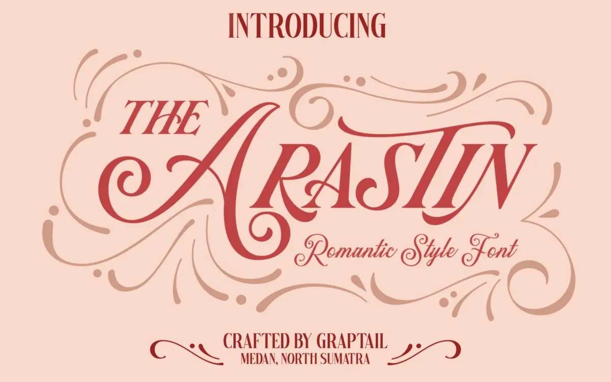 Arastin: a flowing script-and-sans headline set built for alternates