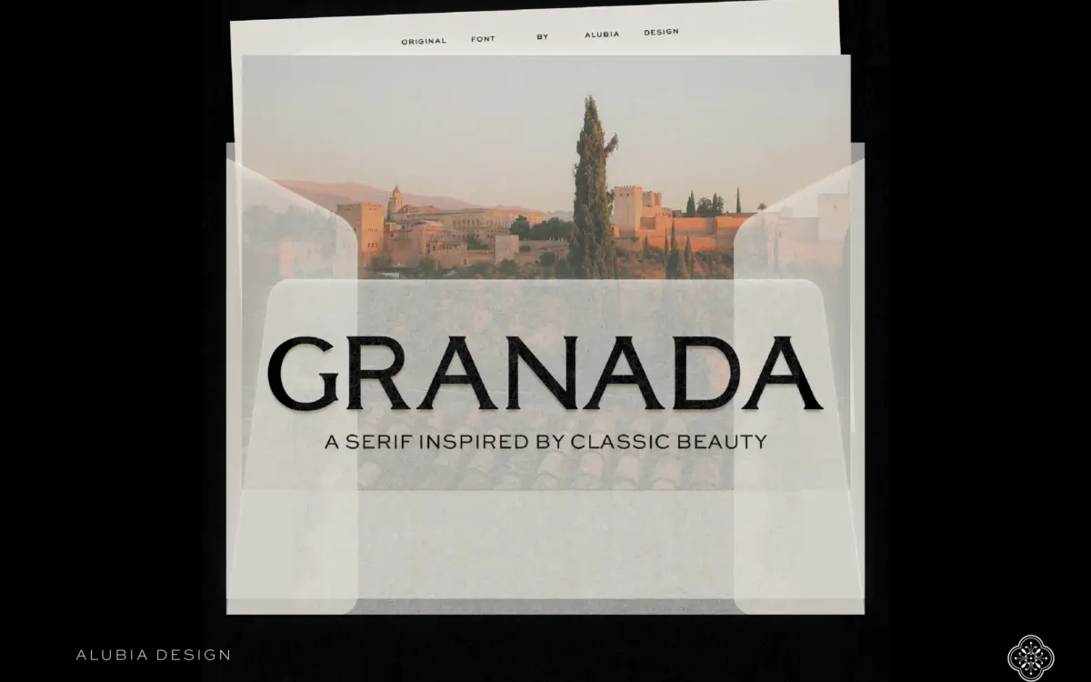 Granada: an uppercase-only editorial serif with high-contrast poise