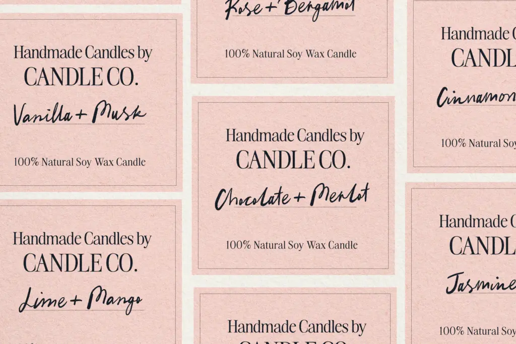 Cocktails and Company specimen — Character set and features