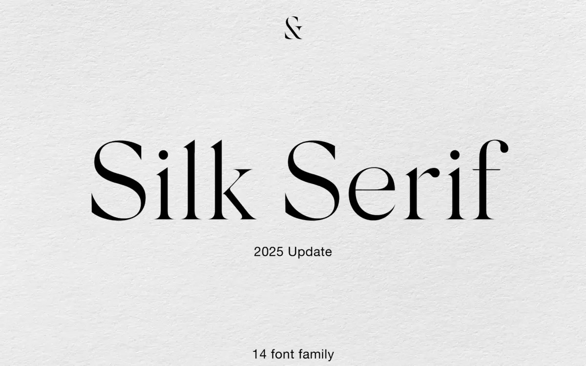 Silk Serif: a high-contrast display serif for fashion and editorial branding