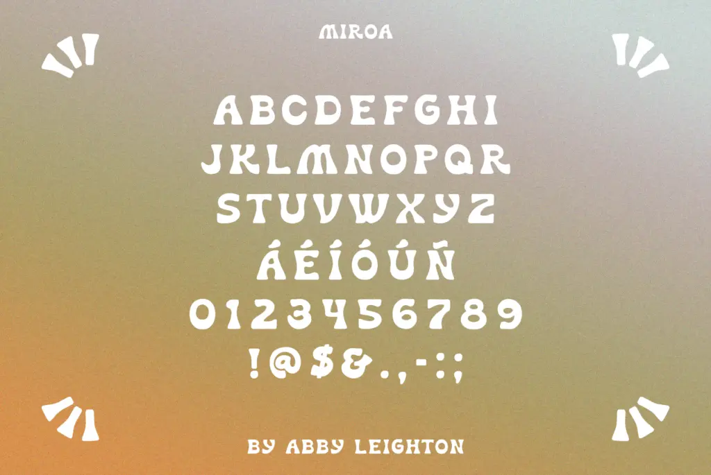 MIROA specimen — Design style
