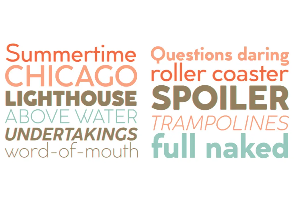 Cocogoose Classic specimen — Design style