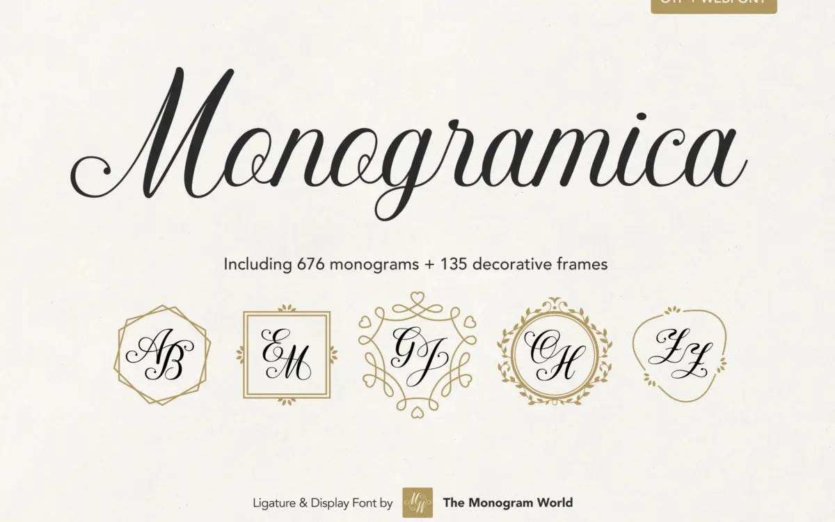 Monogramica: a monogram-generating script for logos and luxury branding