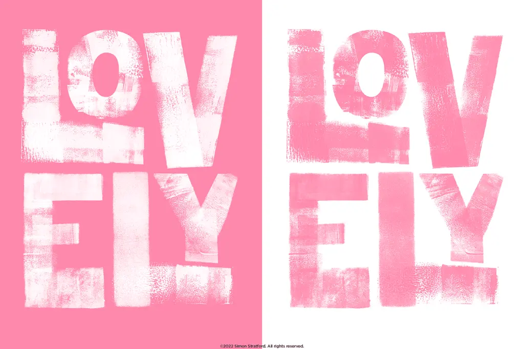 Choose Love specimen — Design style