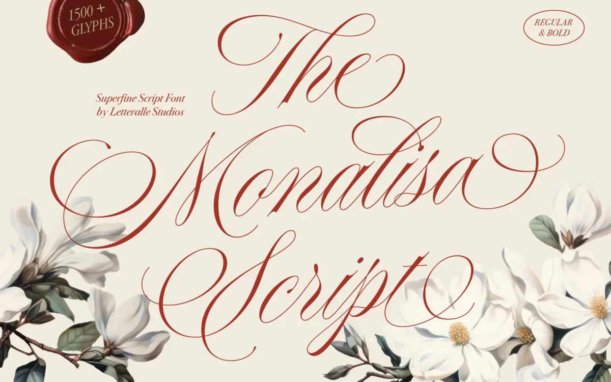 Monalisa Script: a feminine calligraphy face with genuine depth of alternates