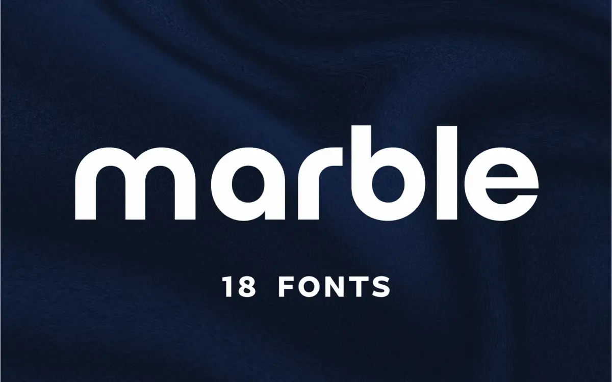 Marble: a geometric sans built for logo marks and headline work