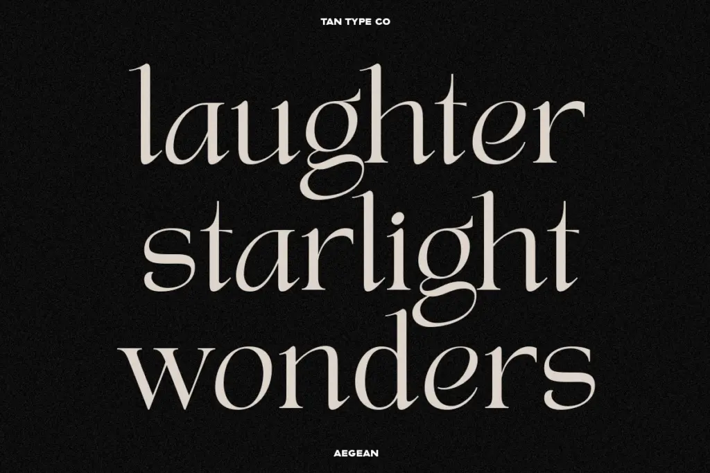 TAN Aegean specimen — Design style