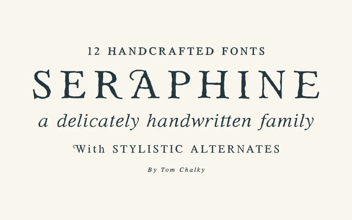 Seraphine Serif: a handcrafted serif family for editorial and branding work