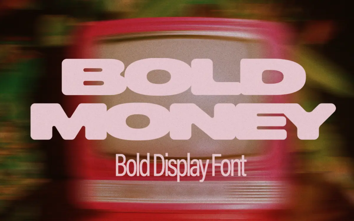 Bold Money: a heavy, melted display face for loud headlines and merch