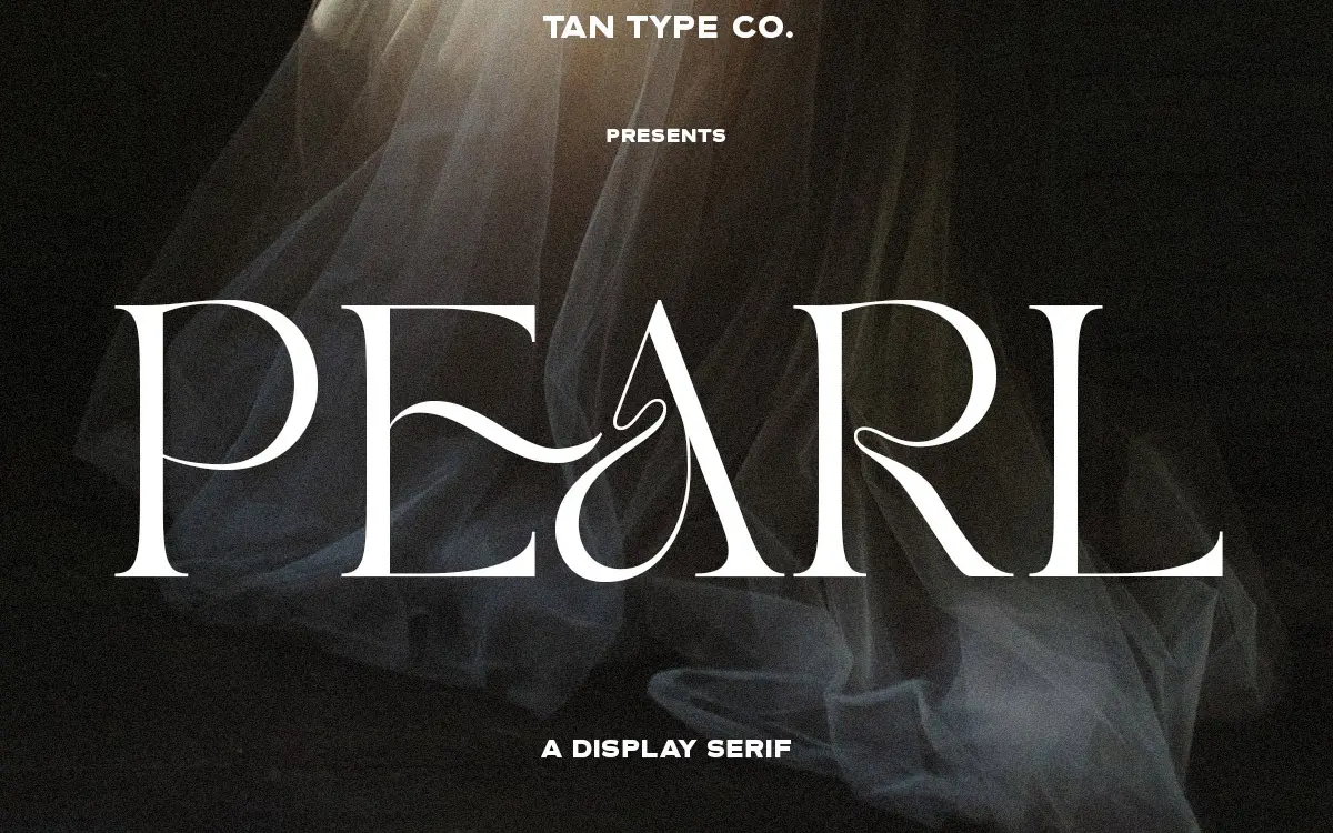TAN Pearl: a curvy serif for classy but playful branding