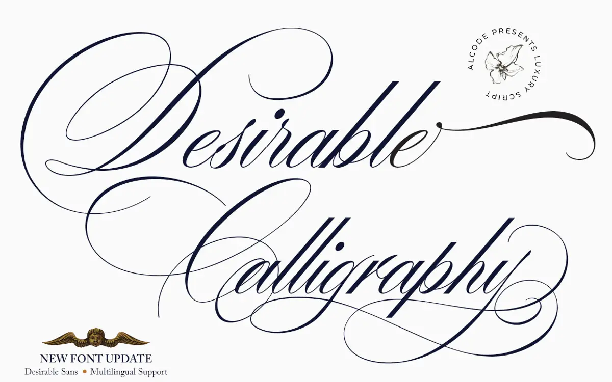 Desirable Calligraphy: a formal script for weddings and certificates