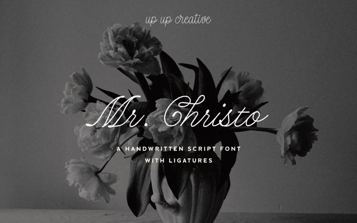 Mr Christo: a calligraphic script built for branding and invitations