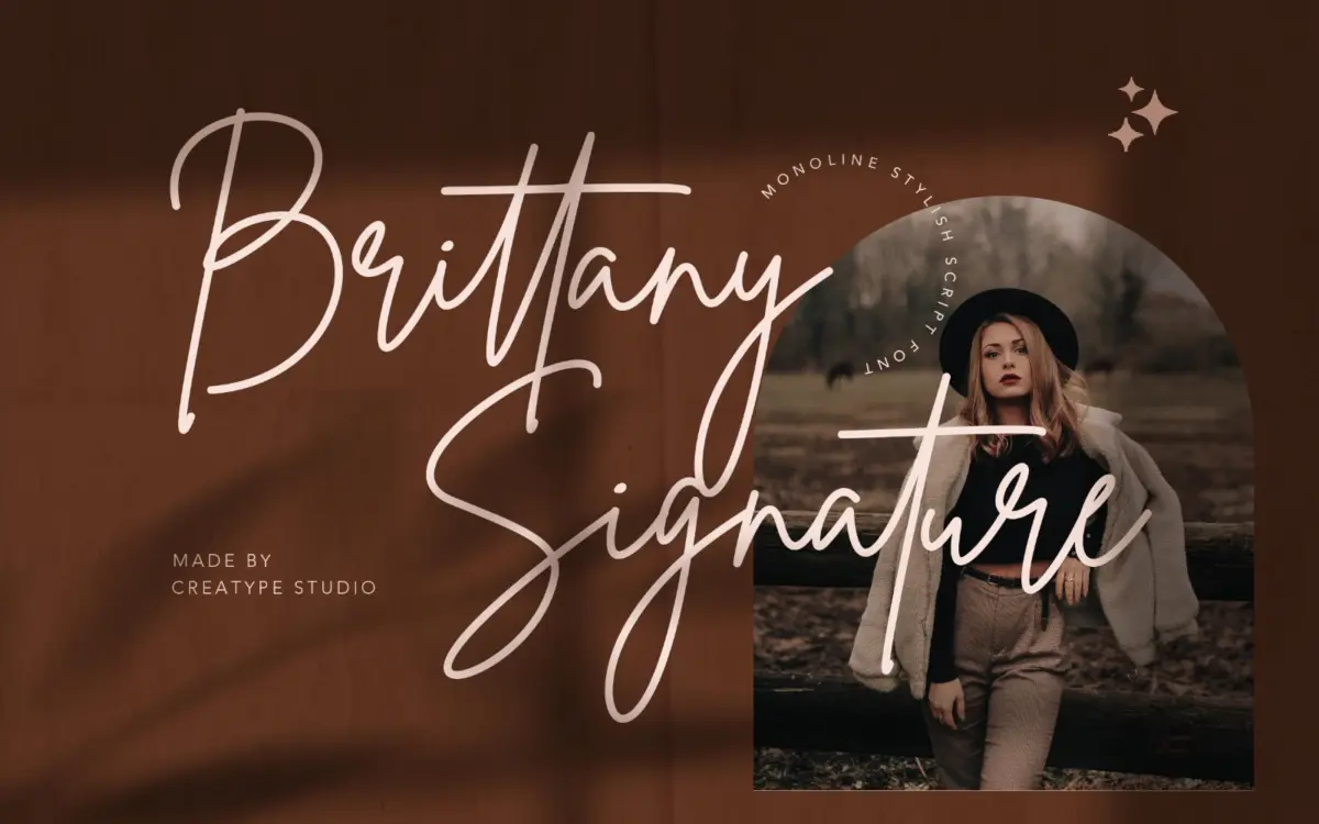 Brittany Signature Script: a fast-flowing signature script for branding