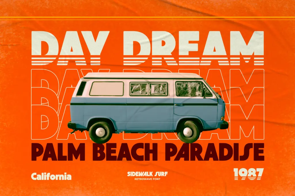 Sidewalk Surf specimen — Design style