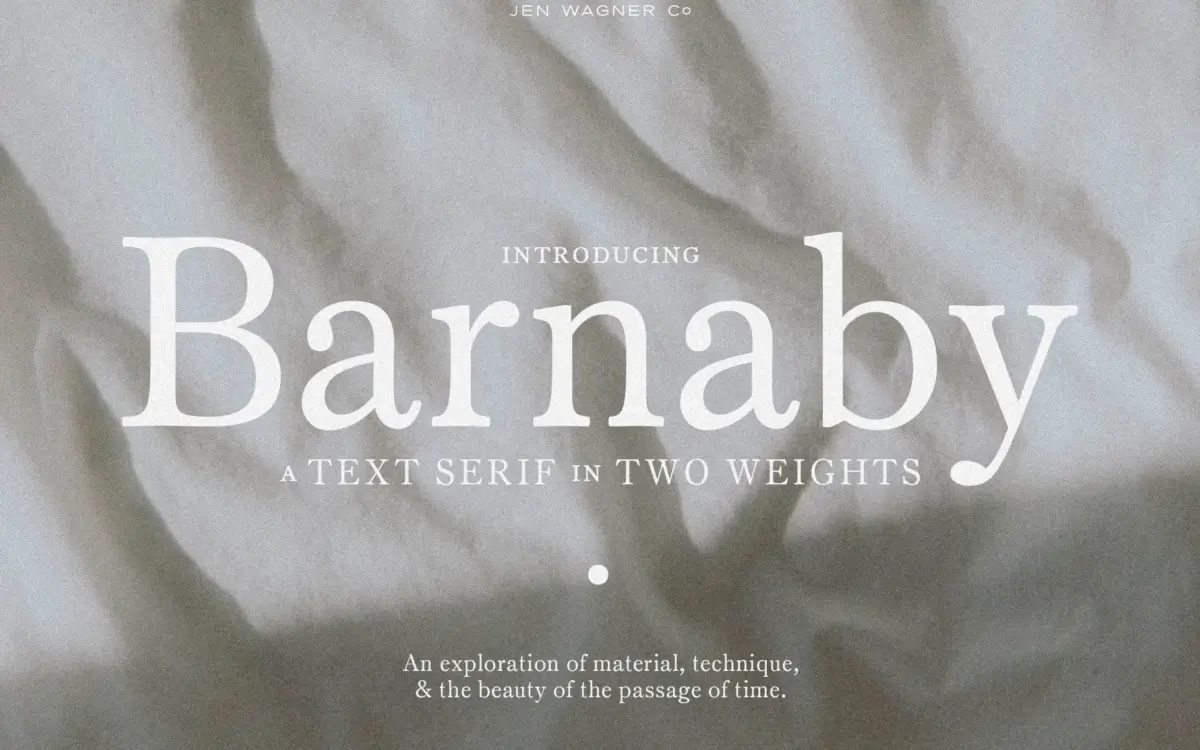 Barnaby: a quiet text serif built for reading, not shouting