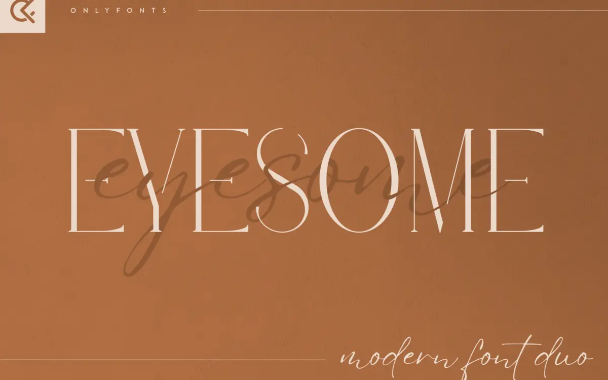 Eyesome: A Serif and Script Duo for Branding and Packaging Work