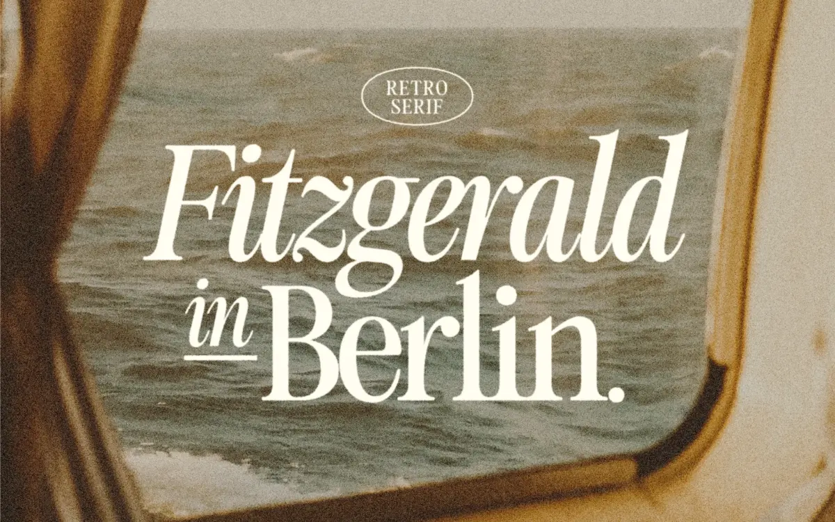 Fitzgerald: A Retro Serif Family for Nostalgic Branding and Editorial Work