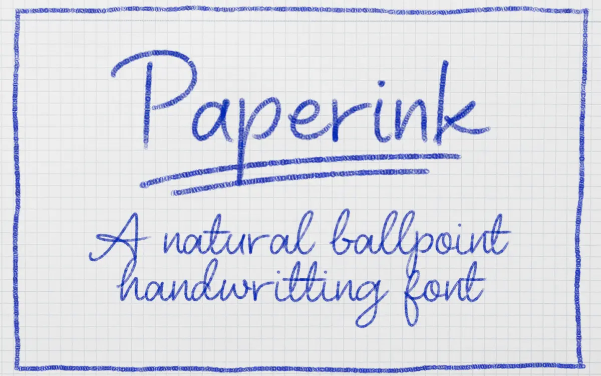 Paperink: a color SVG handwriting font for designers who work in Photoshop and Illustrator