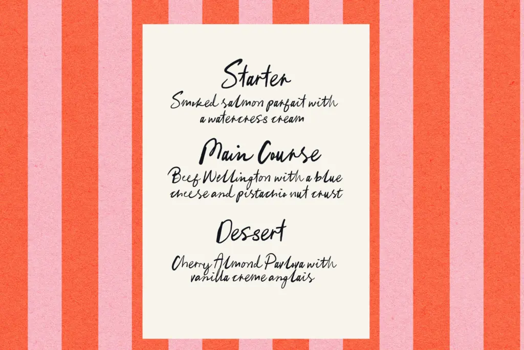 Cocktails and Company specimen — Design style