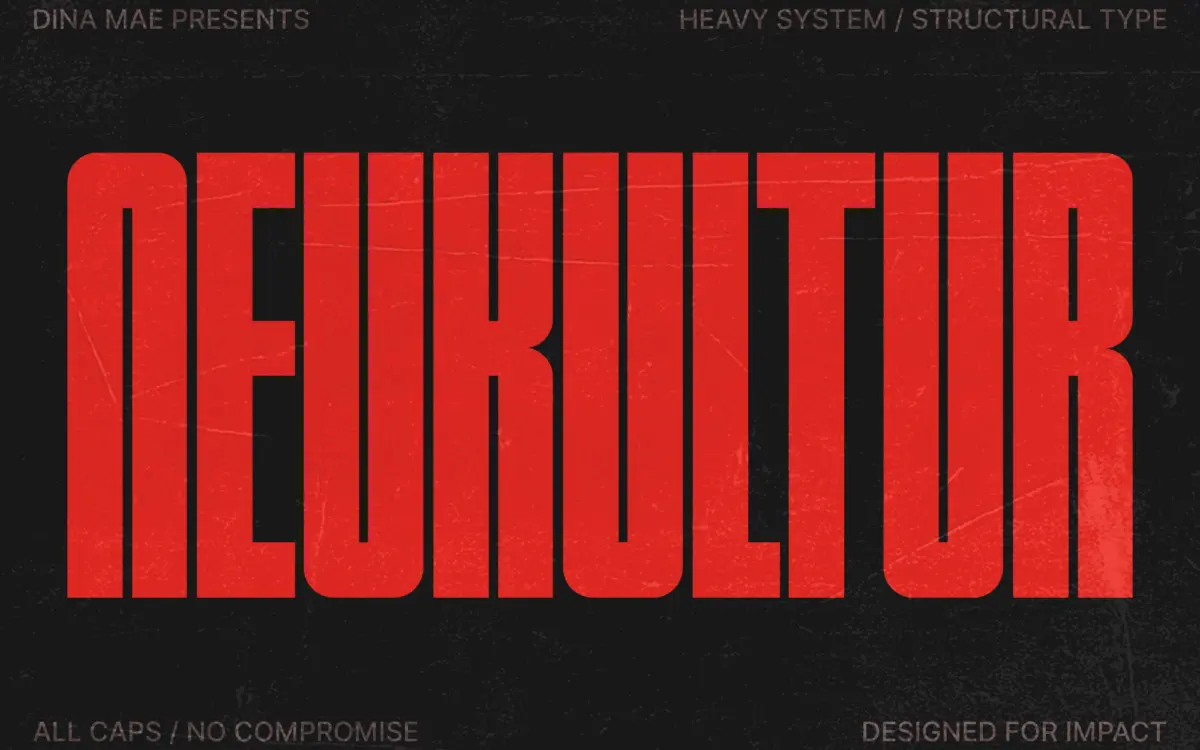 Neukultur: A Compressed Sans for Loud Headlines and Tight Spaces
