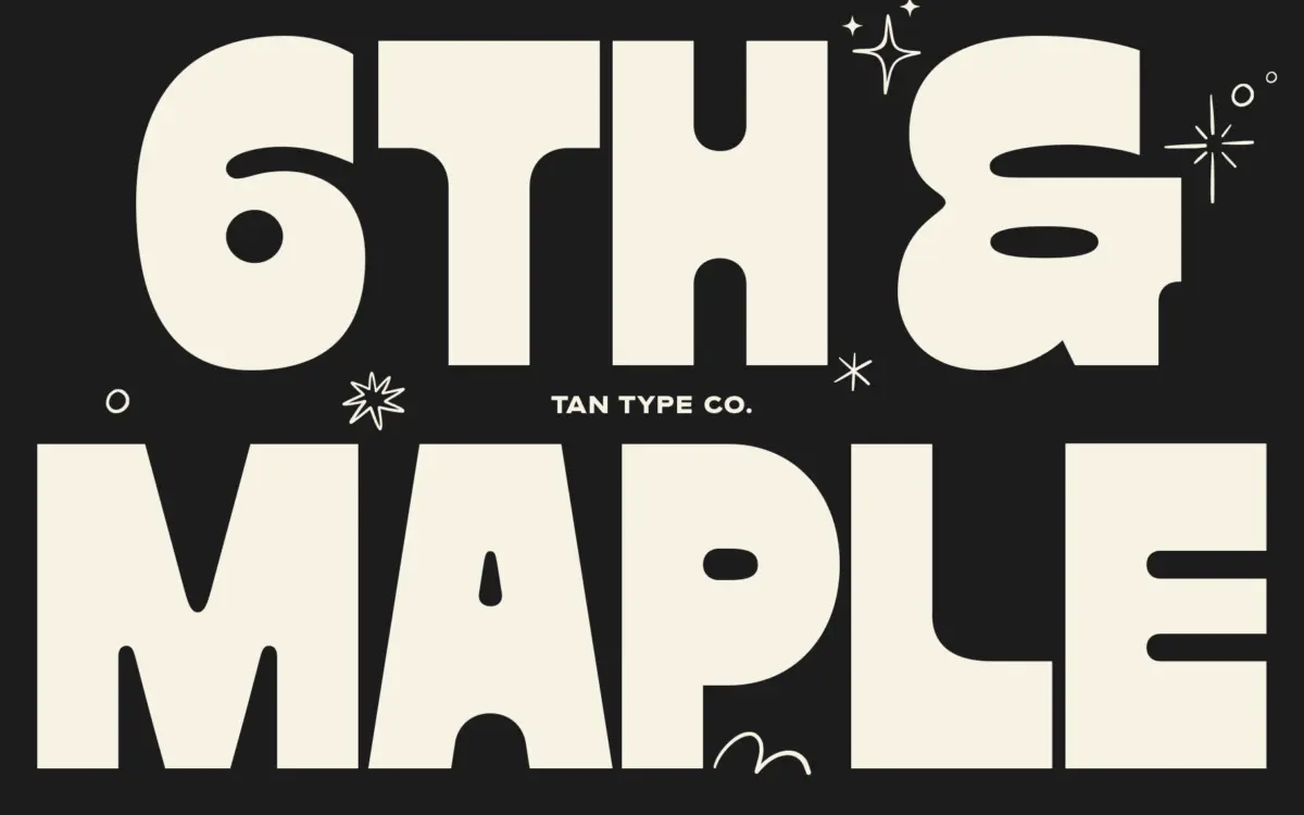 TAN Maple: A Chunky Heavyweight Display Font for Loud Headlines