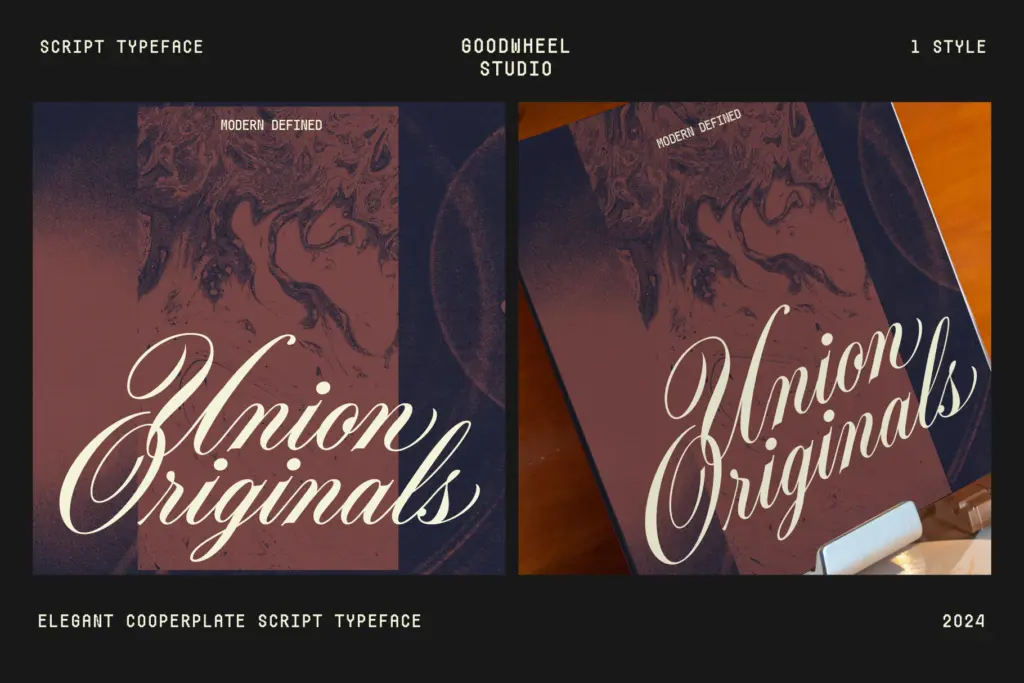 Bantley Script specimen — Character set and features