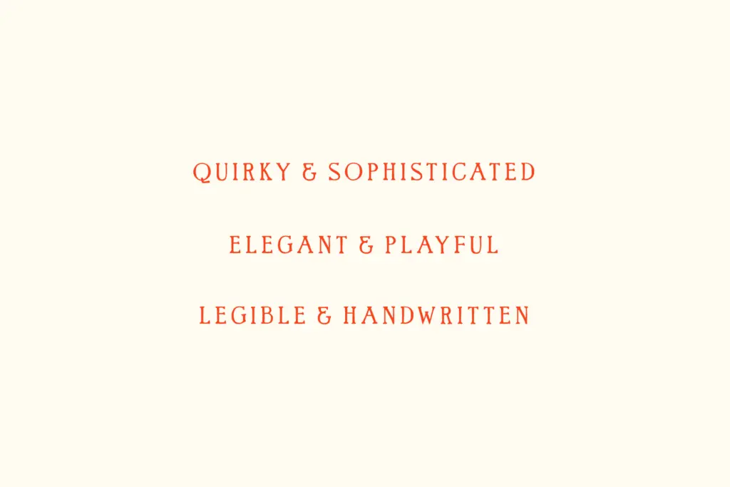 Quarterly specimen — Character set and features