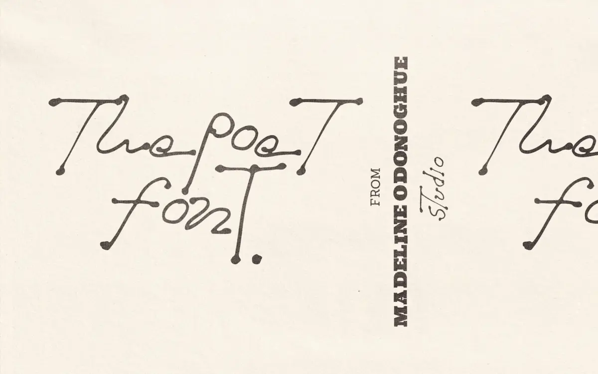 The Poet: A Sketch-Textured Handwriting Font for Raw, Human Branding