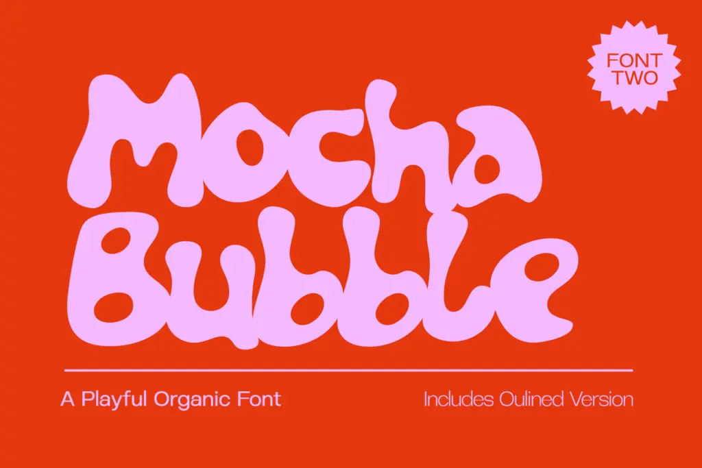 Mocha Bubble+Sans Font Duo specimen — Use cases