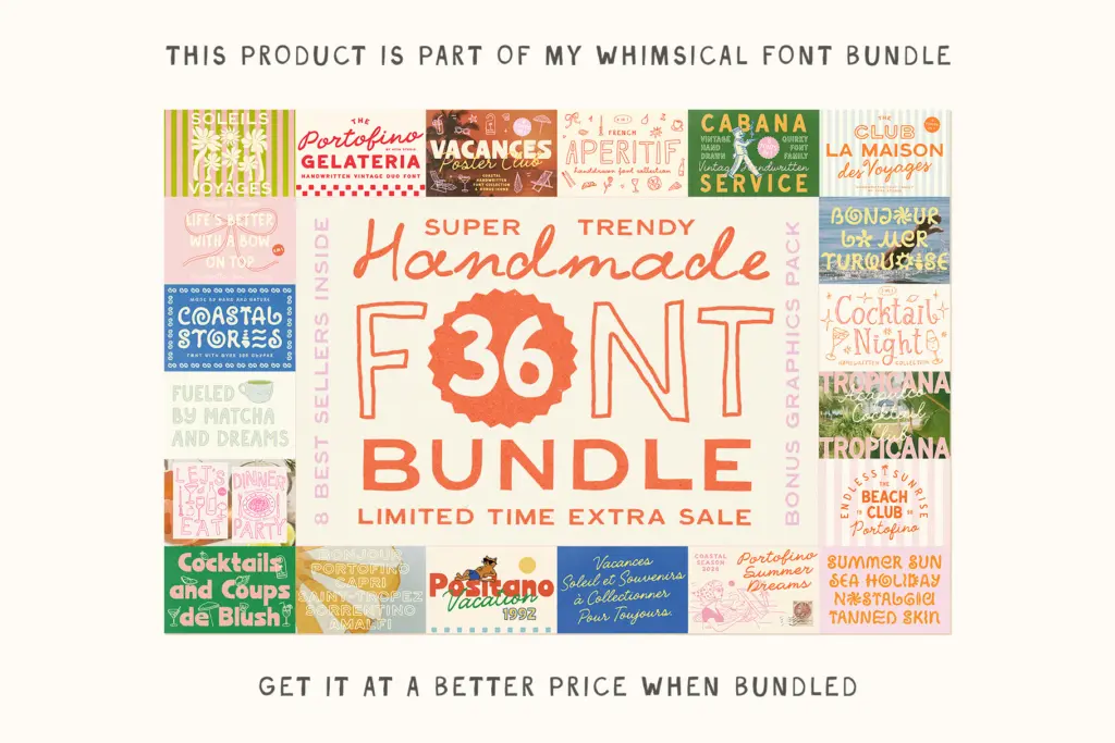 French Aperitif specimen — Design style