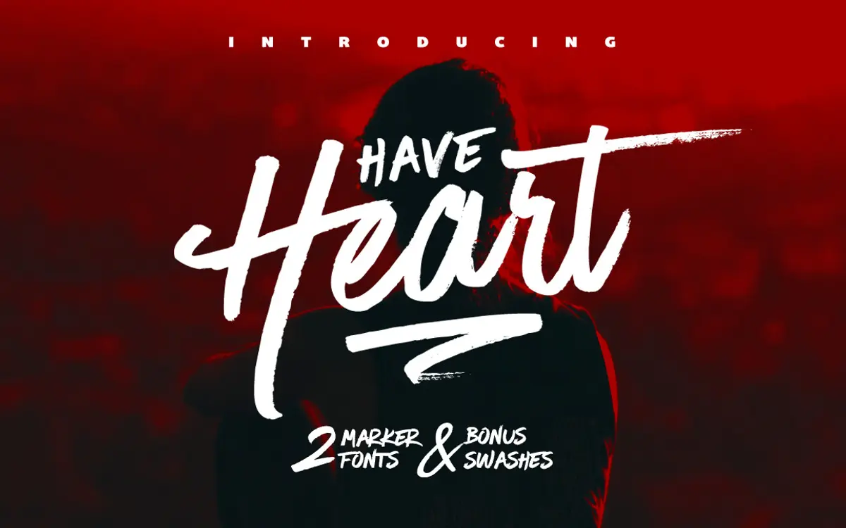 Have Heart: a marker-pen script duo for hand-lettered branding