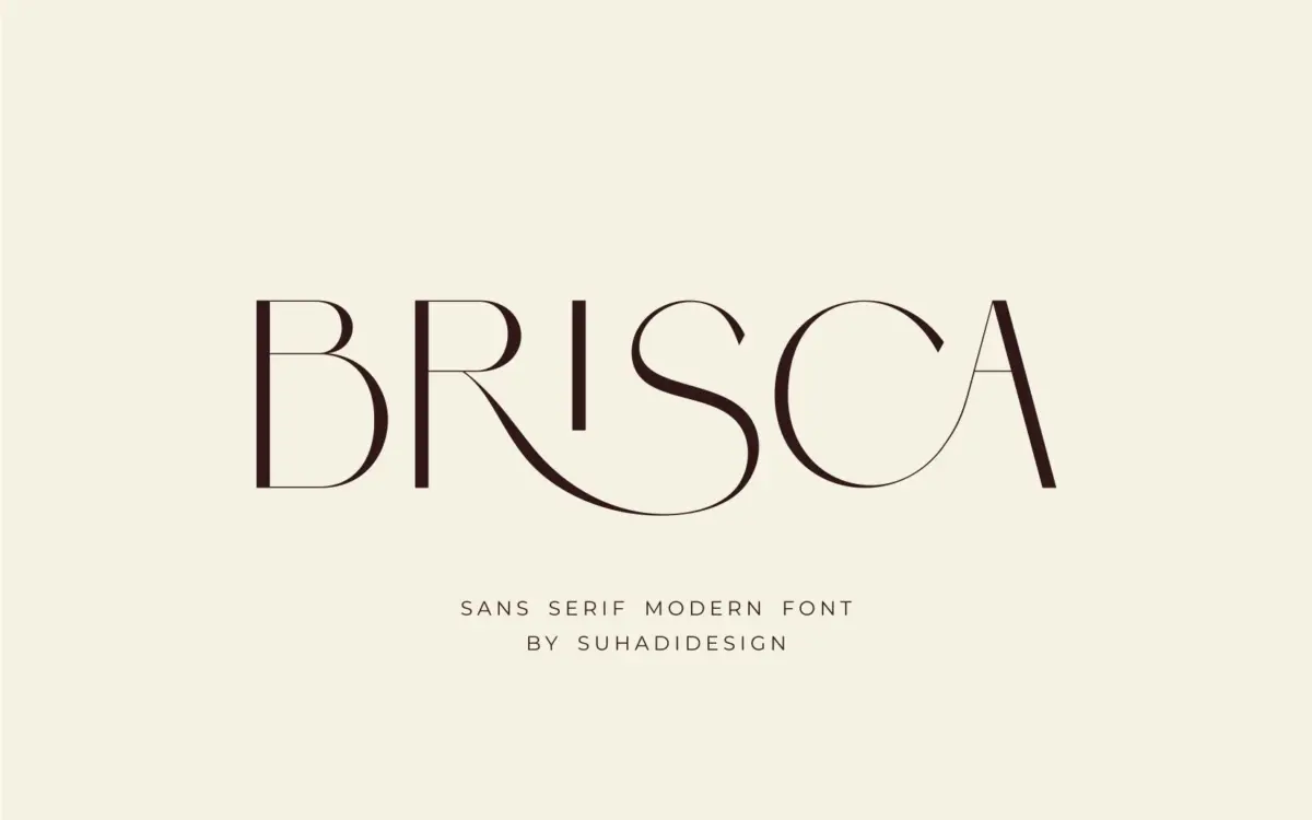 Brisca: A Thin, Elegant Sans for Beauty and Editorial Branding