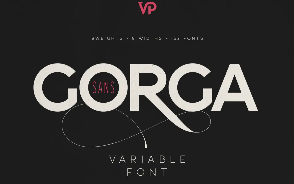 Gorga Sans: a 162-style variable system for brand and interface work