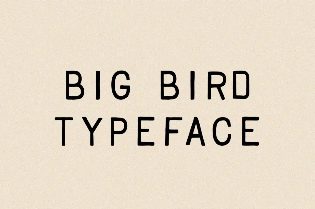 Big Bird specimen — Design style