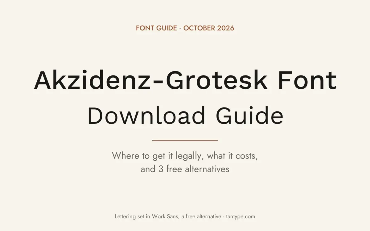 Akzidenz-Grotesk font free download guide: commercial Berthold font, legal licensing, Pro vs Next and 3 free alternatives