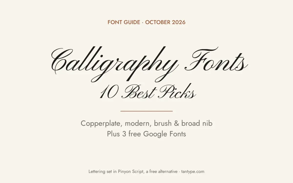 Best calligraphy fonts: copperplate, modern calligraphy, brush and broad-nib scripts from Creative Market, plus free options