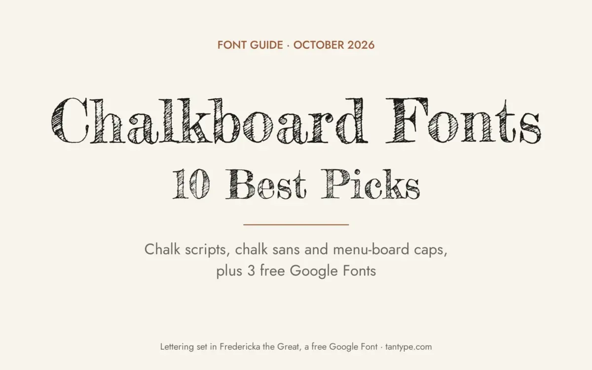 Best chalkboard fonts guide: 10 Creative Market chalk fonts for menus, classrooms and signs, plus 3 free Google Fonts