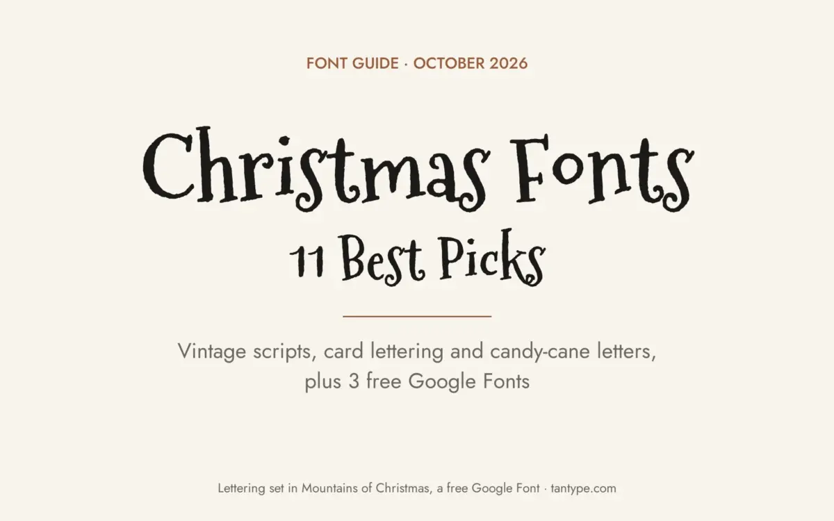 Best Christmas fonts guide: 11 Creative Market picks for holiday cards, invitations and crafts, plus 3 free Google Fonts