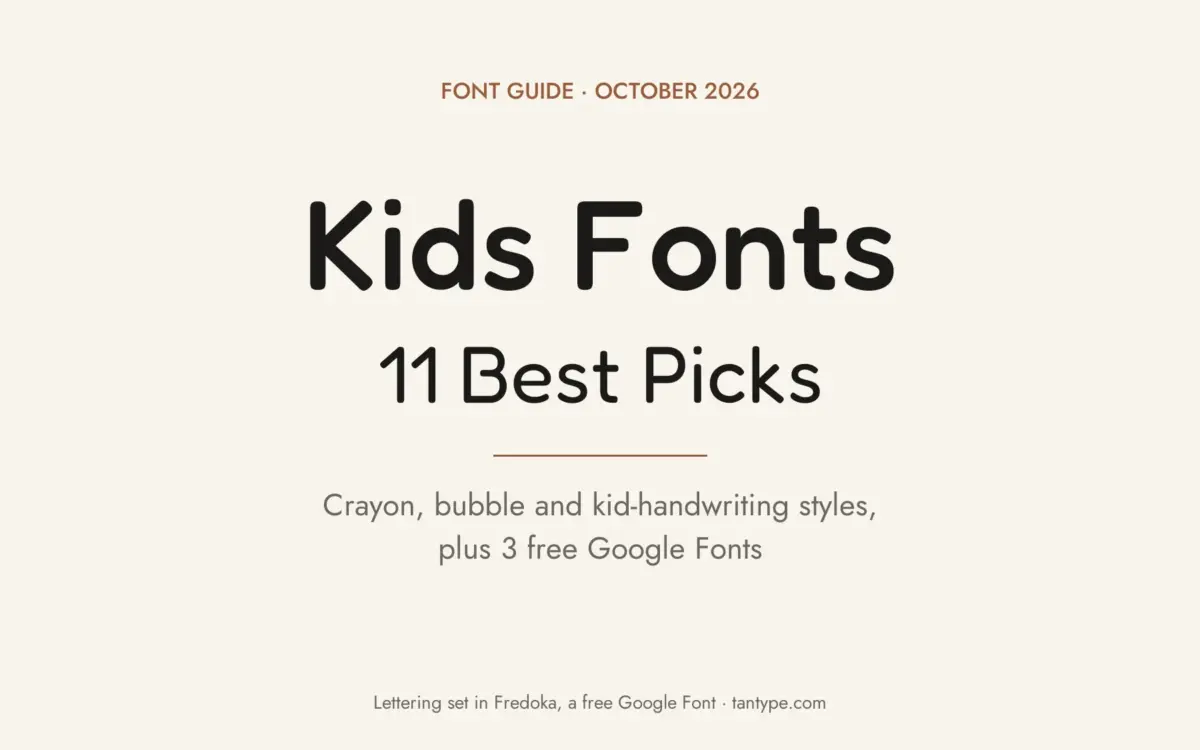 Best kids fonts guide: 11 Creative Market picks for children's books, classrooms and parties, plus 3 free Google Fonts