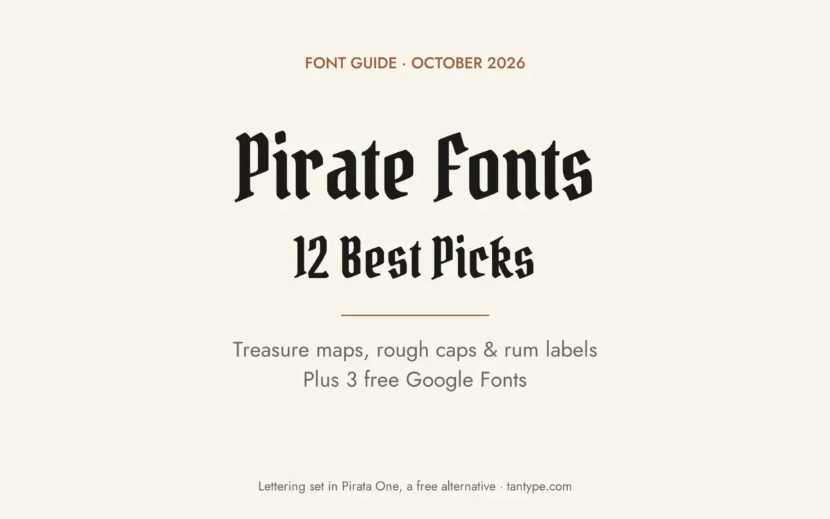Best pirate fonts: 12 treasure-map, blackletter and weathered label fonts from Creative Market plus 3 free Google Fonts