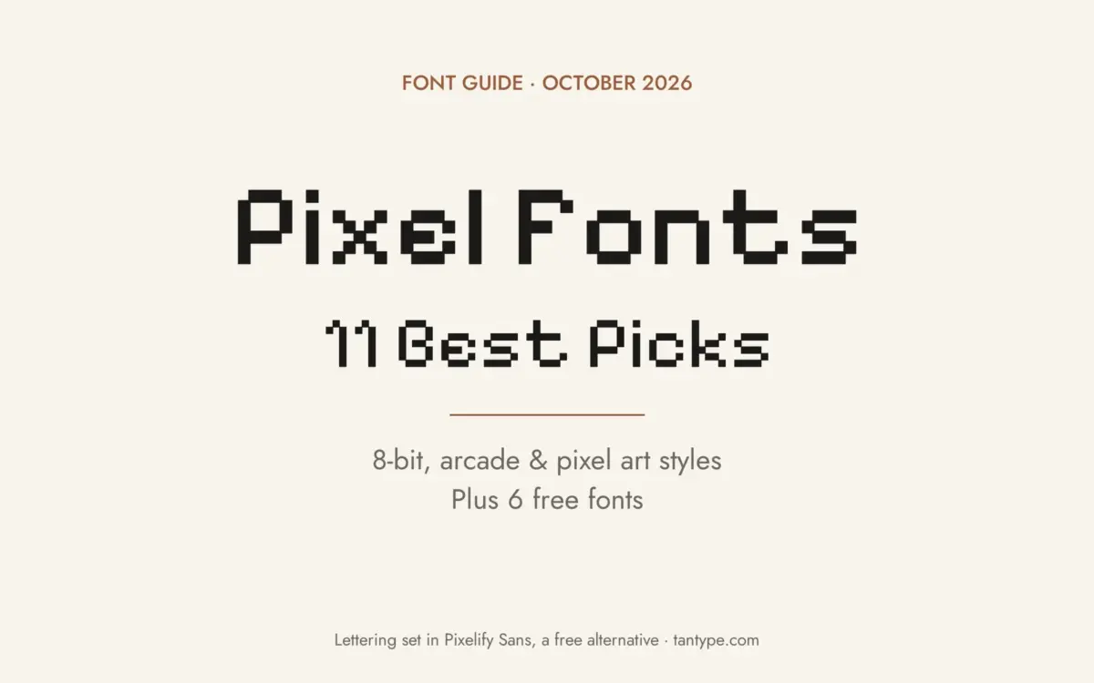 Best pixel fonts: 8-bit, arcade, bitmap and pixel art fonts from Creative Market, plus free pixel fonts