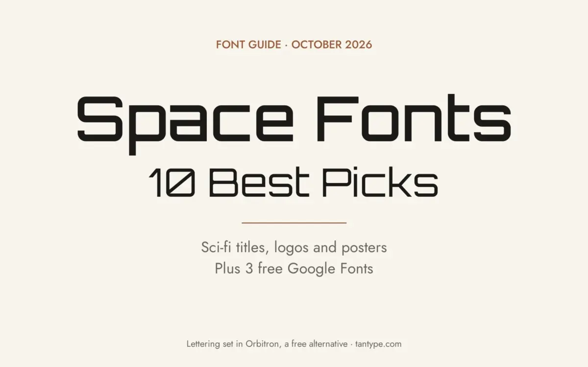 Best space fonts: wide sci-fi and futuristic display fonts from Creative Market plus free Google Fonts