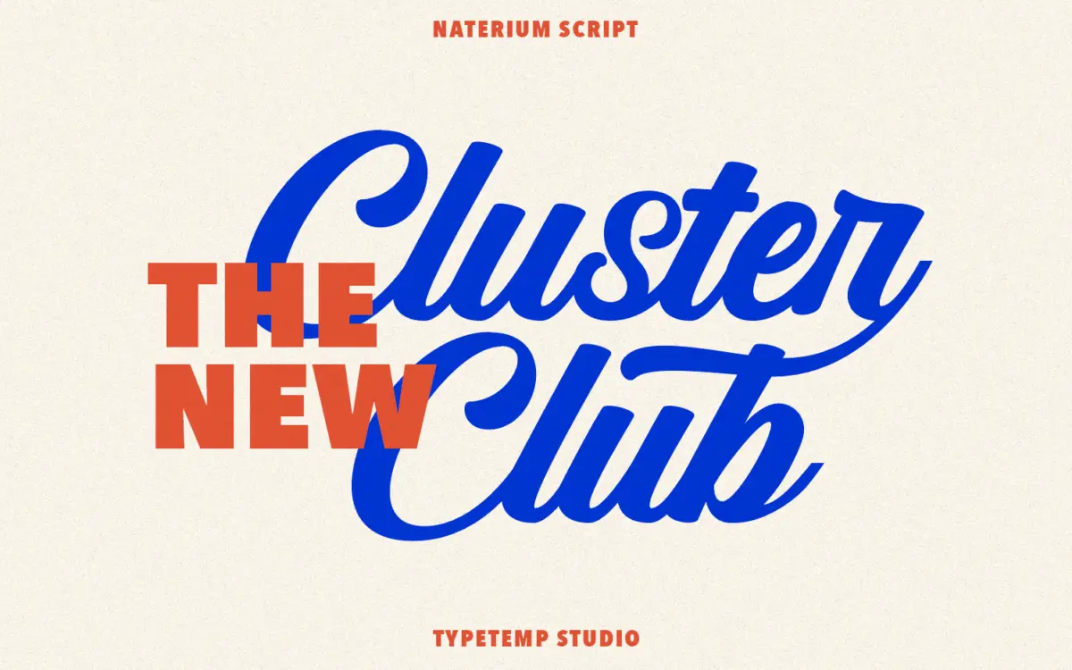 Naterium: a retro-modern script for logos, quotes and wedding sets