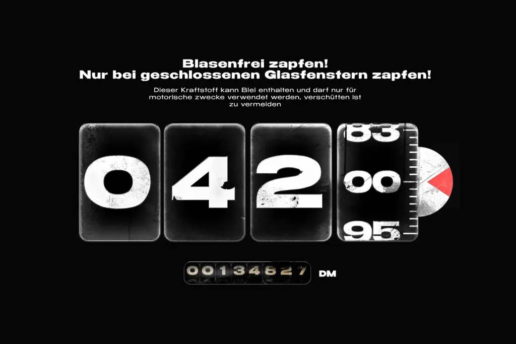 Benzin specimen — Design style
