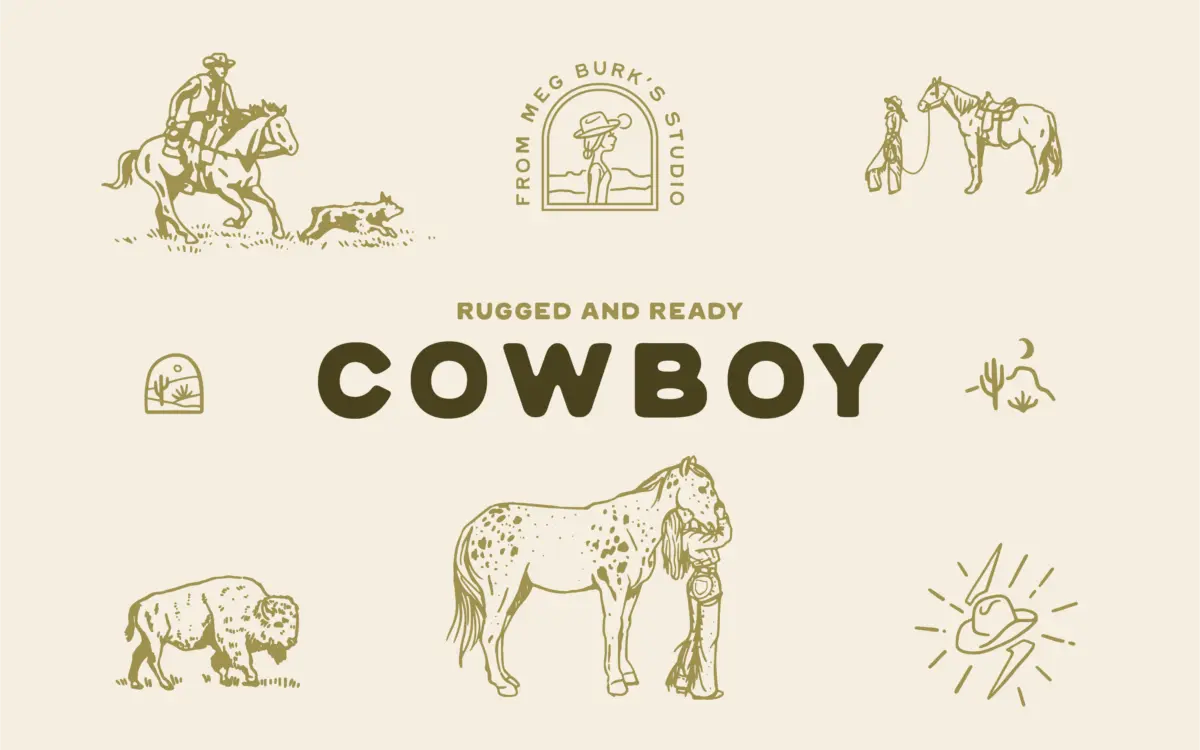 Cowboy Standard: a hand-drawn western sans built for branding, not body copy