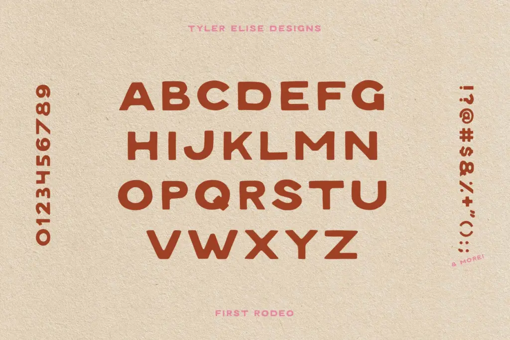 FIRST RODEO specimen — Design style