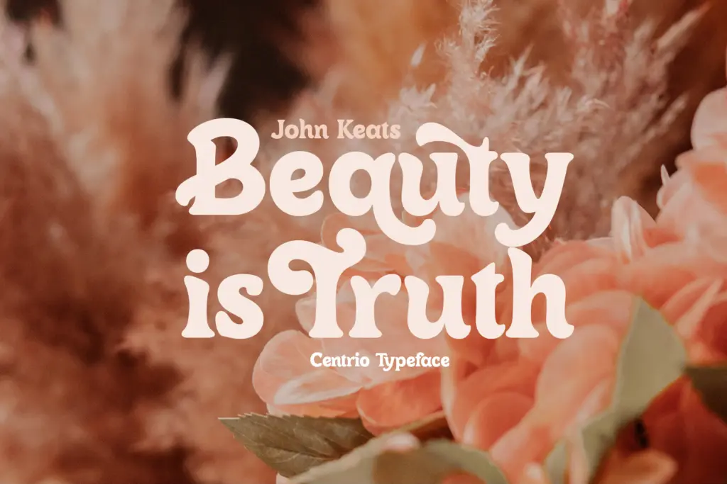 Centrio Typeface specimen — Design style