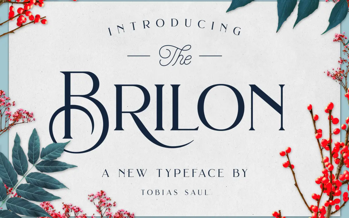 Brilon: an Art Deco serif with alternates for logos and invitations