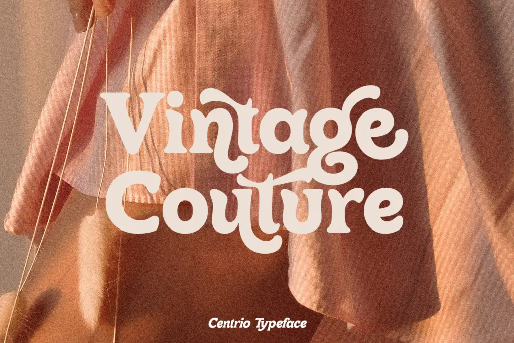 Centrio Typeface specimen — Character set and features