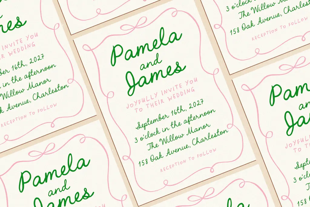 Handwritten Romantic Script Font Duo specimen — Use cases